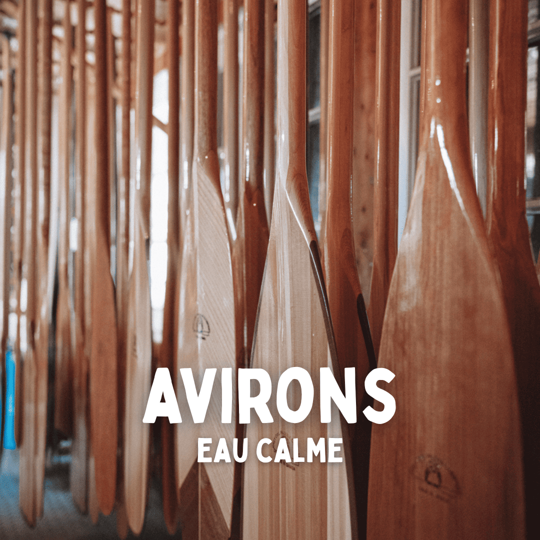 Mur d'aviron dans la boutique Canots Légaré