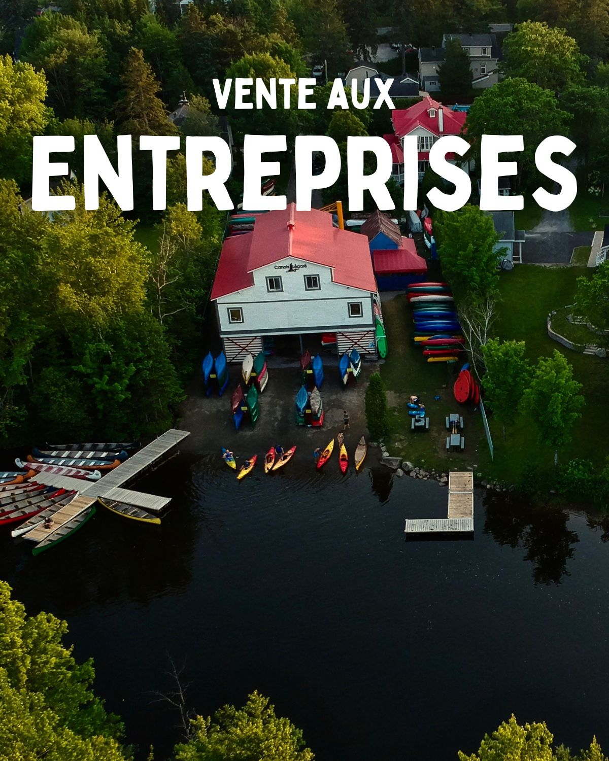 Cabane Canots Légaré vue de haut