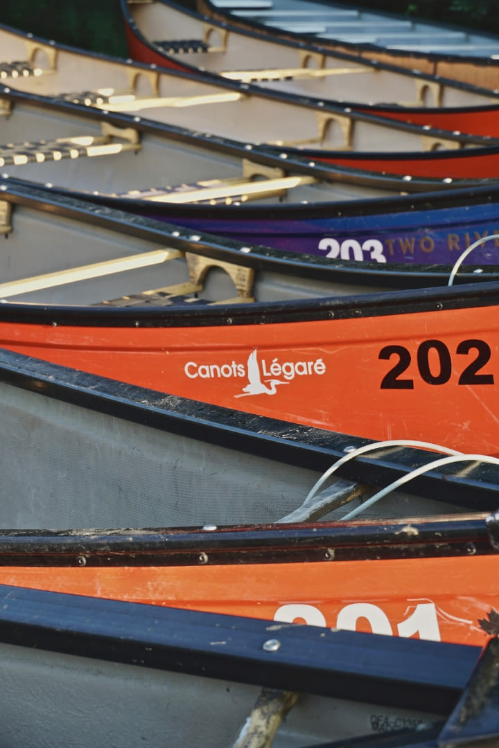 Canots 4 à 6 places au quai